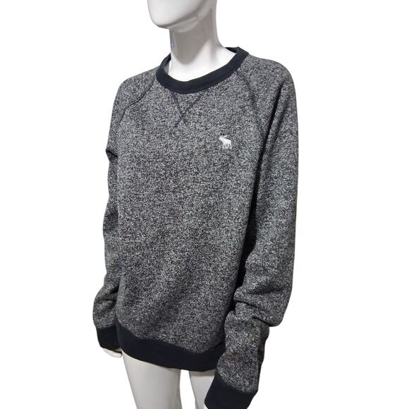 Abercrombie & Fitch Mens L Crew  Grungecore Preppy Fleece Academia Sweatshirt - Picture 6 of 9